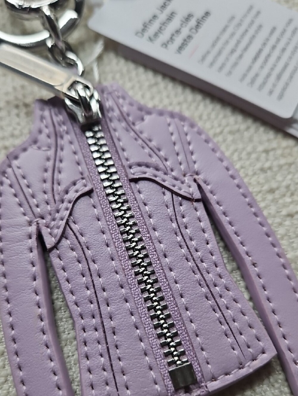 lululemon athletica Lavender Define Jacket Keychain Charm - Picture 12 of 13